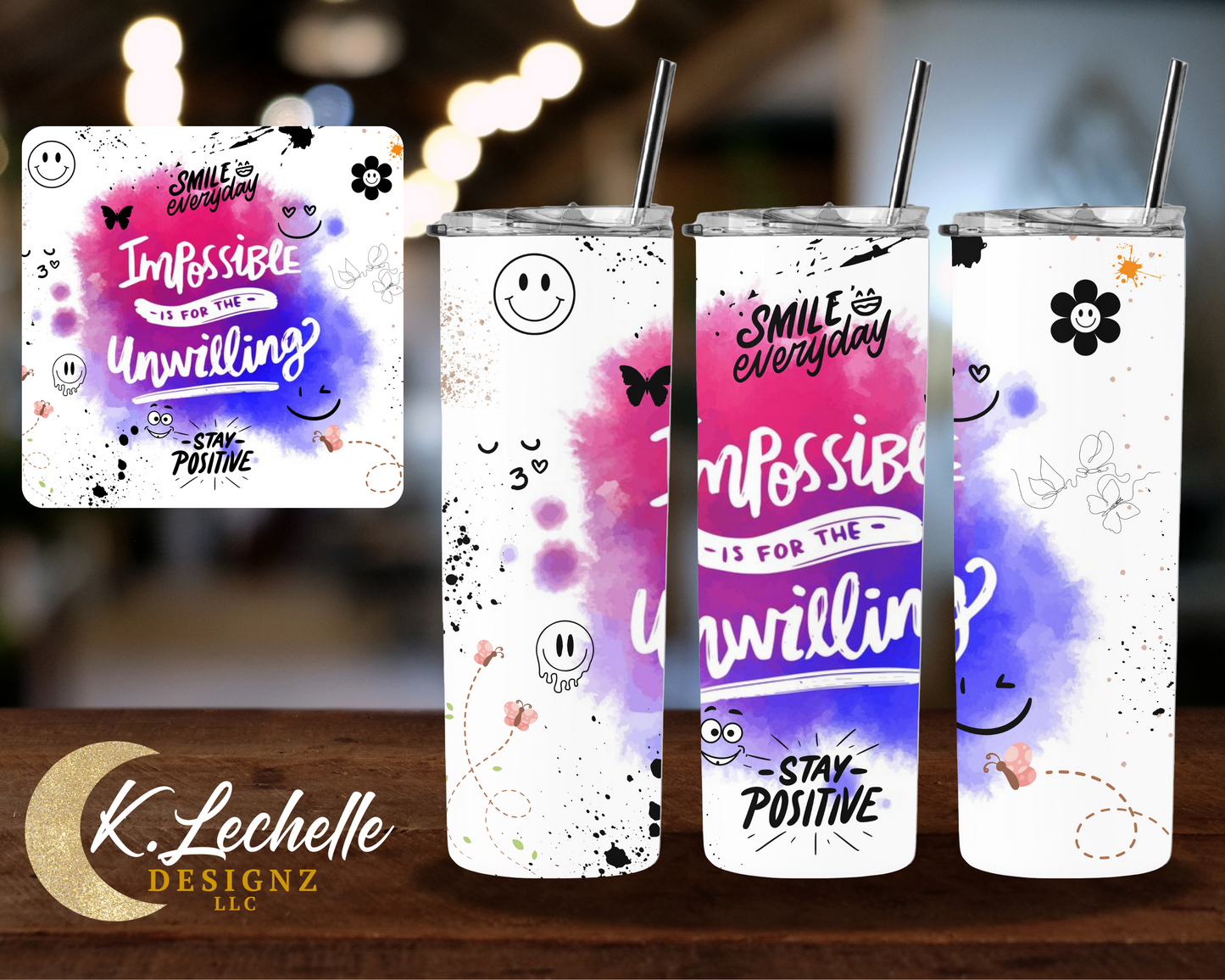 Smile everyday Stainless Steel Tumbler