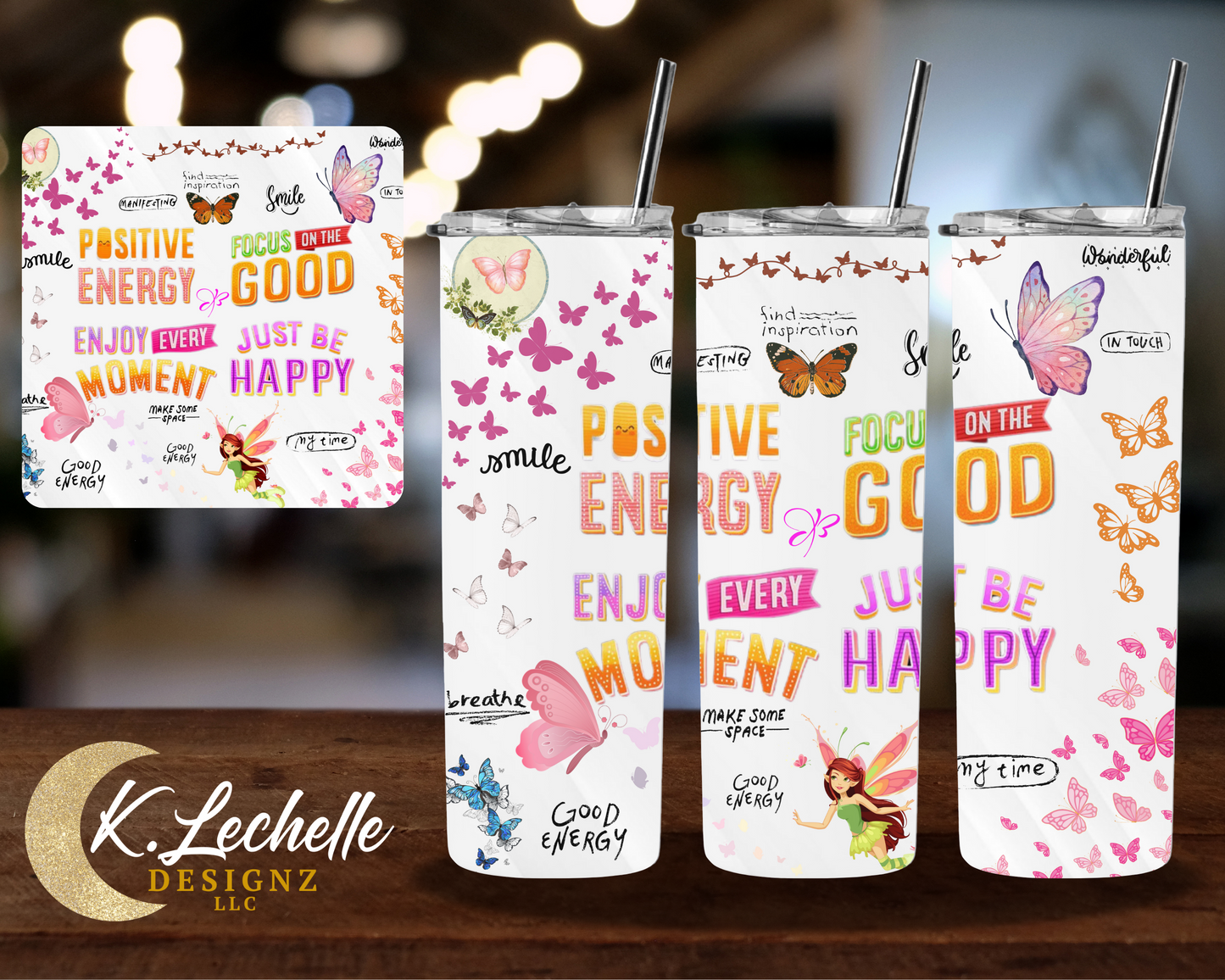 Just be happy Stainless Steel Tumbler