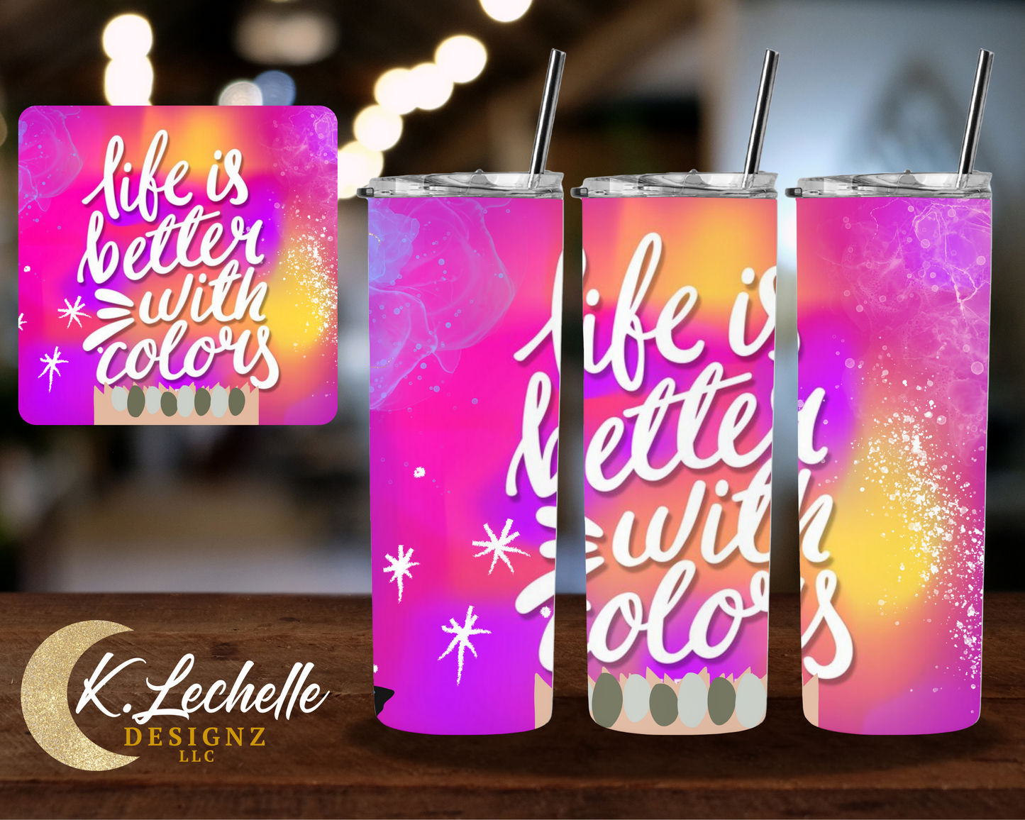 Life is better Stainless Steel Tumbler
