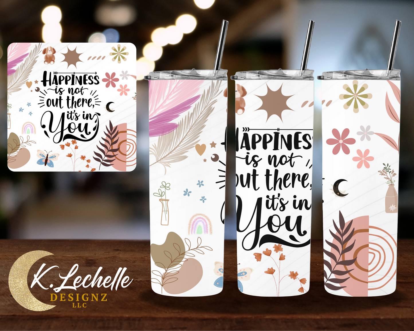 Happniess Stainless Steel Tumbler