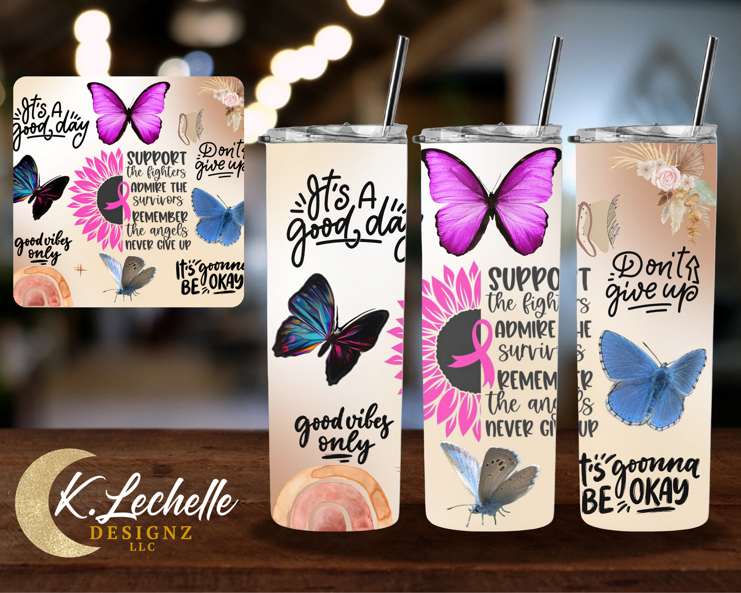 Good vibes only Stainless Steel Tumbler