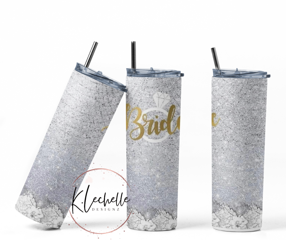 Bride 20 oz Stainless Steel Skinny Tumbler