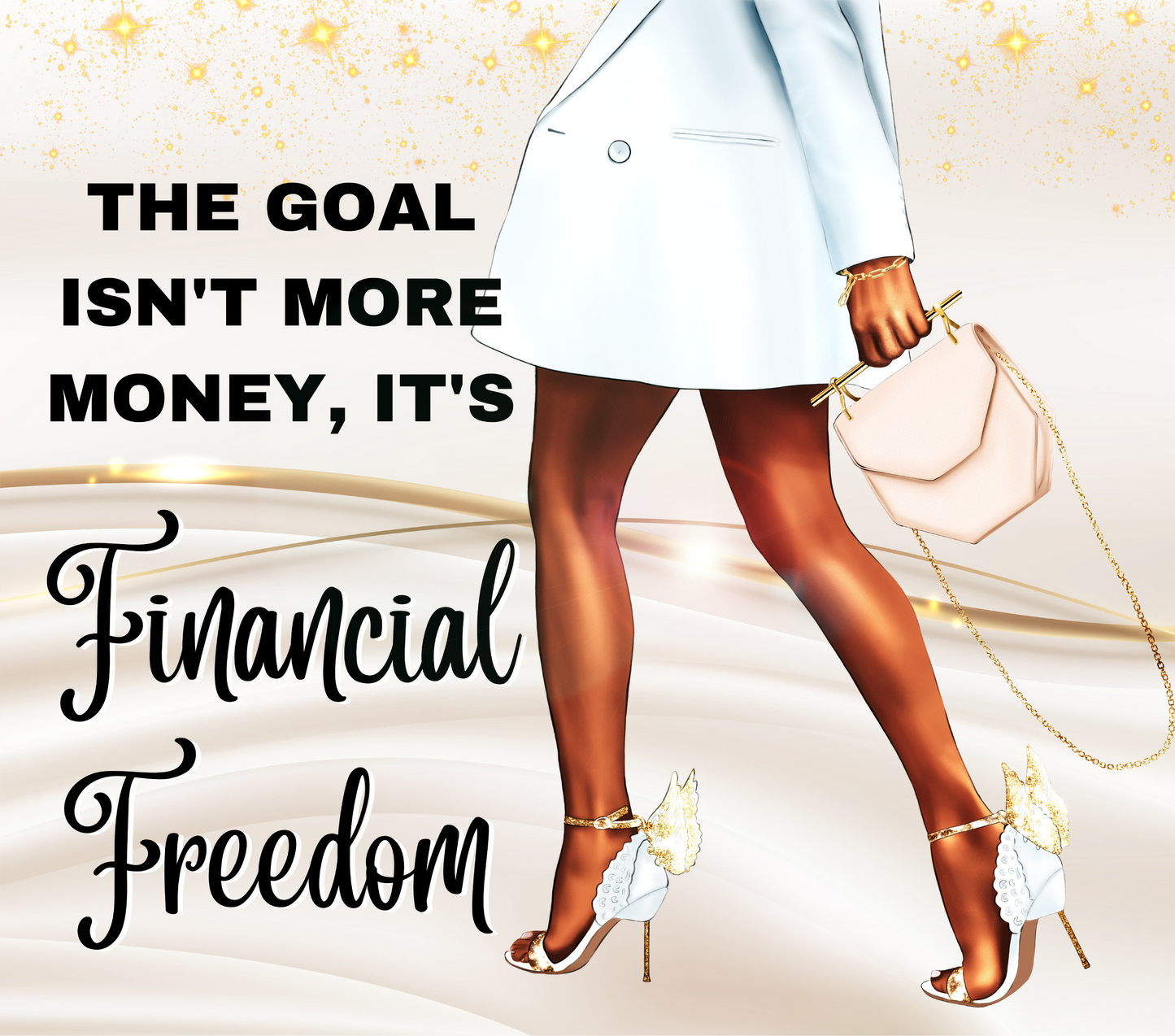 Financial Freedom Steel Skinny Tumbler