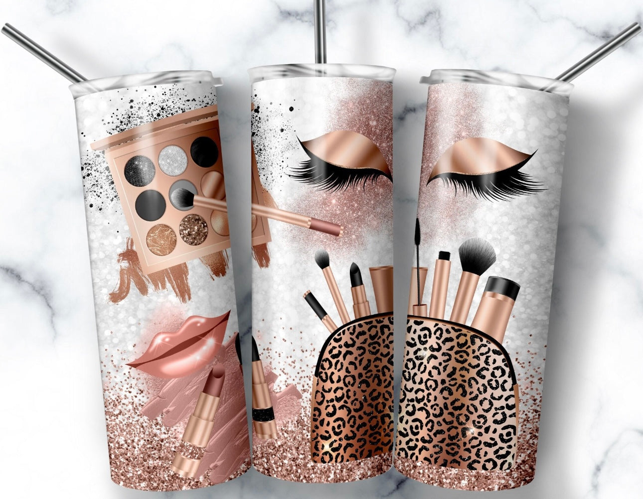 Makeup Stainless Steel Tumbler