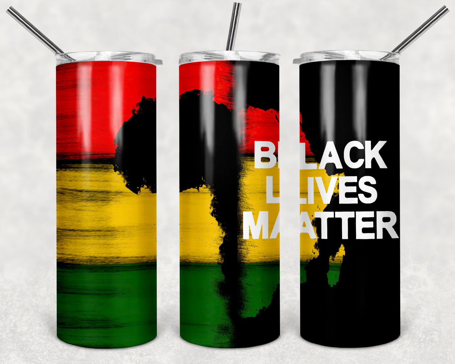 Black Lives Matter Stainless Steel Skinny Tumbler
