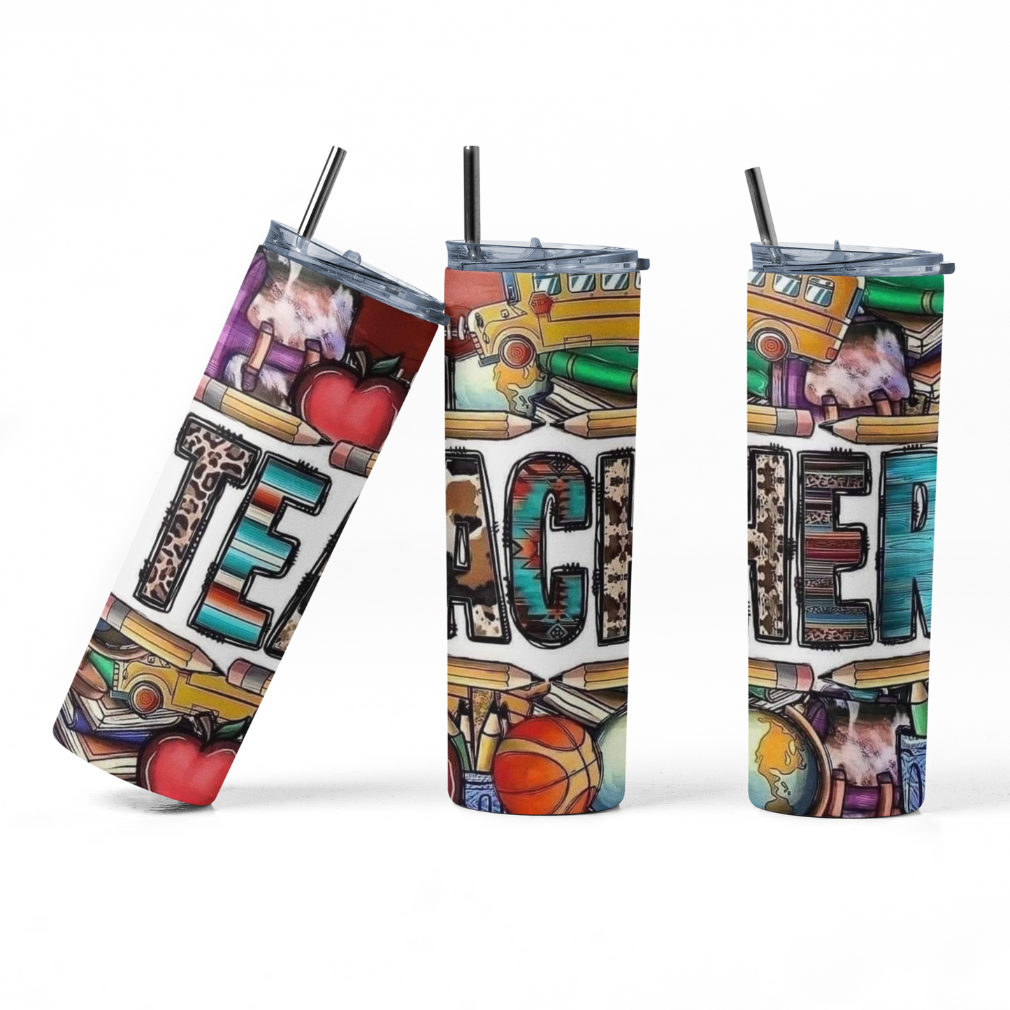 Country Teacher Stainless Steel Skinny Tumbler