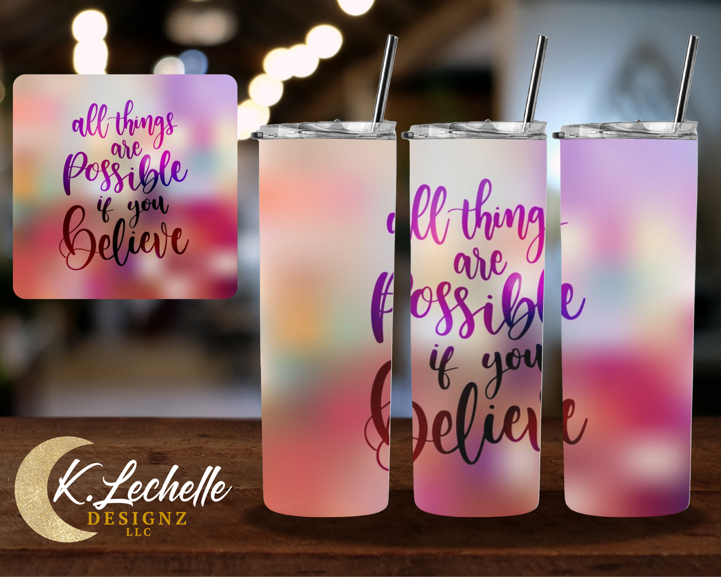 All things are possible  Stainless Steel Tumbler