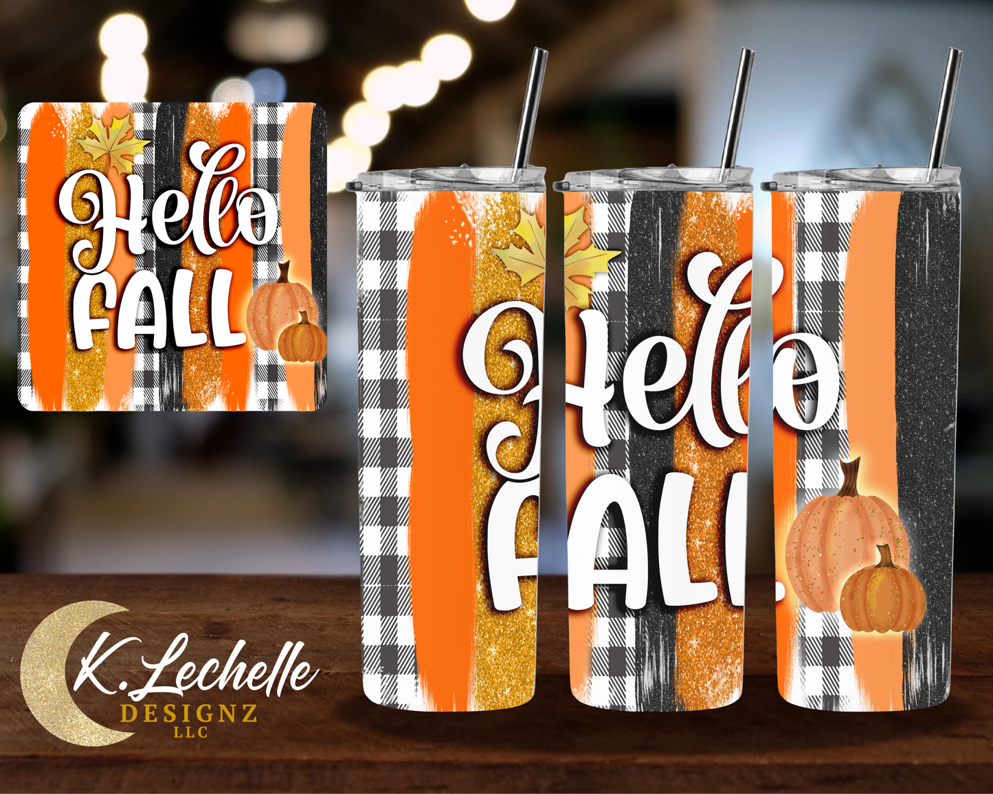 Hello Fall Stainless Steel Tumbler