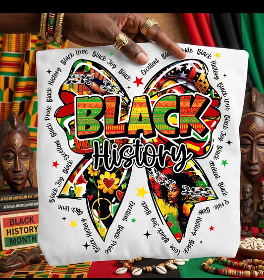 Black History Bow Shirt